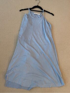 bishop + young Light Blue Mini Slip Dress